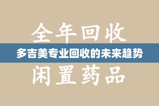 海口多吉美专业回收的未来趋势
